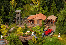 055-130637 - H0 - Jagdhütte mit Hochsitz